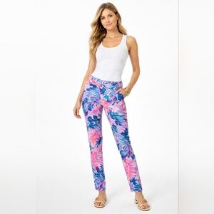 Lilly Pulitzer Women’s Pants Size 4 Multicolor Floral‎ Print Stretch
